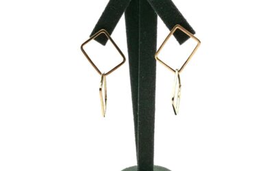 Silver & Gold Plated Drop Earrings