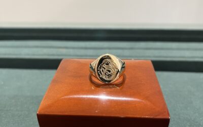 Signet Ring with Hand Engraved Design