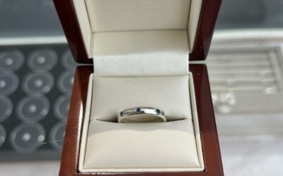 White Gold Ring with Family Birthstones