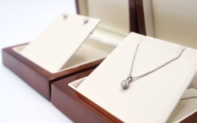 White Gold & Diamond Necklace & Earrings