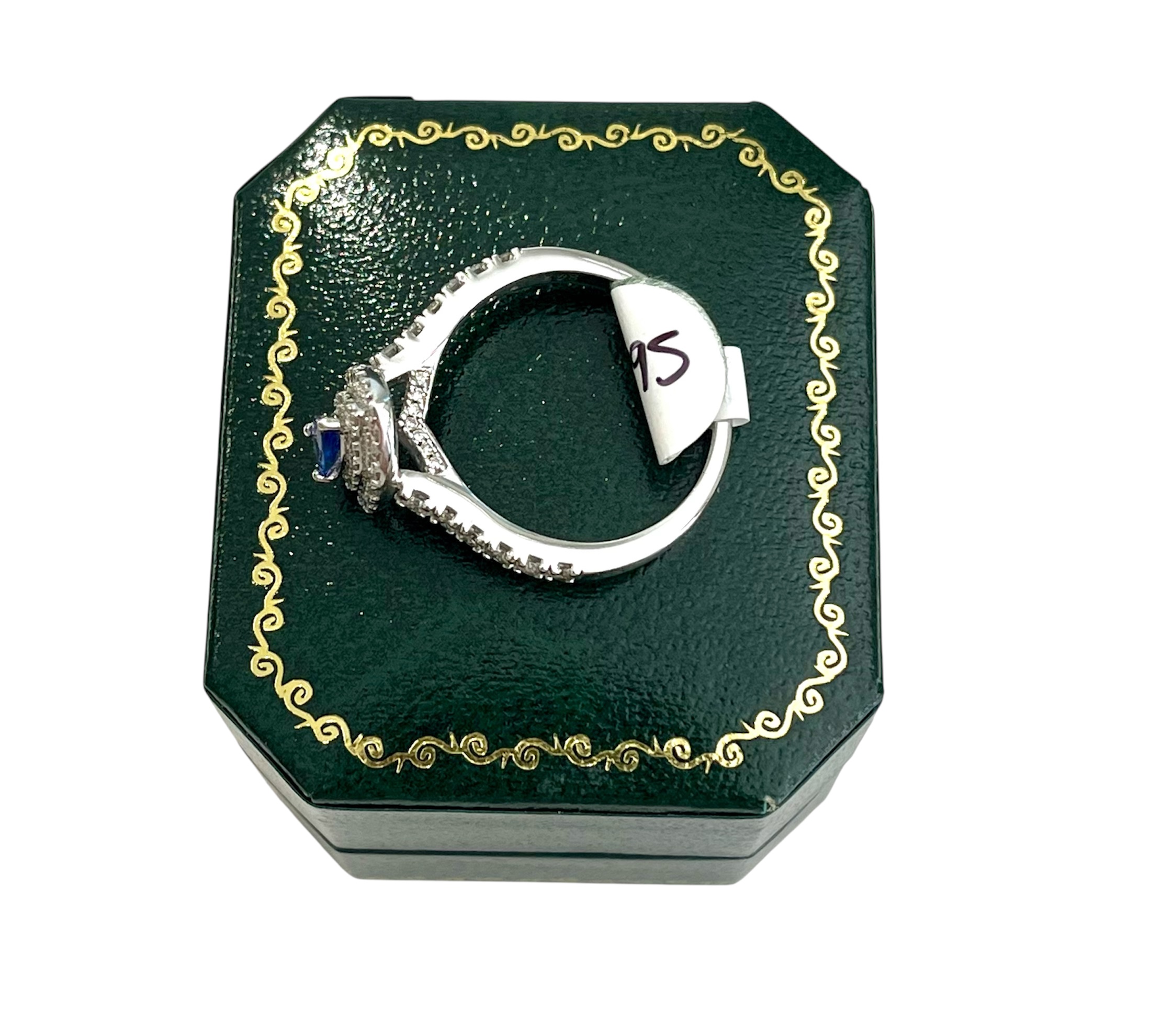 18ct White Gold & Tanzanite Diamond Ring - Image 6