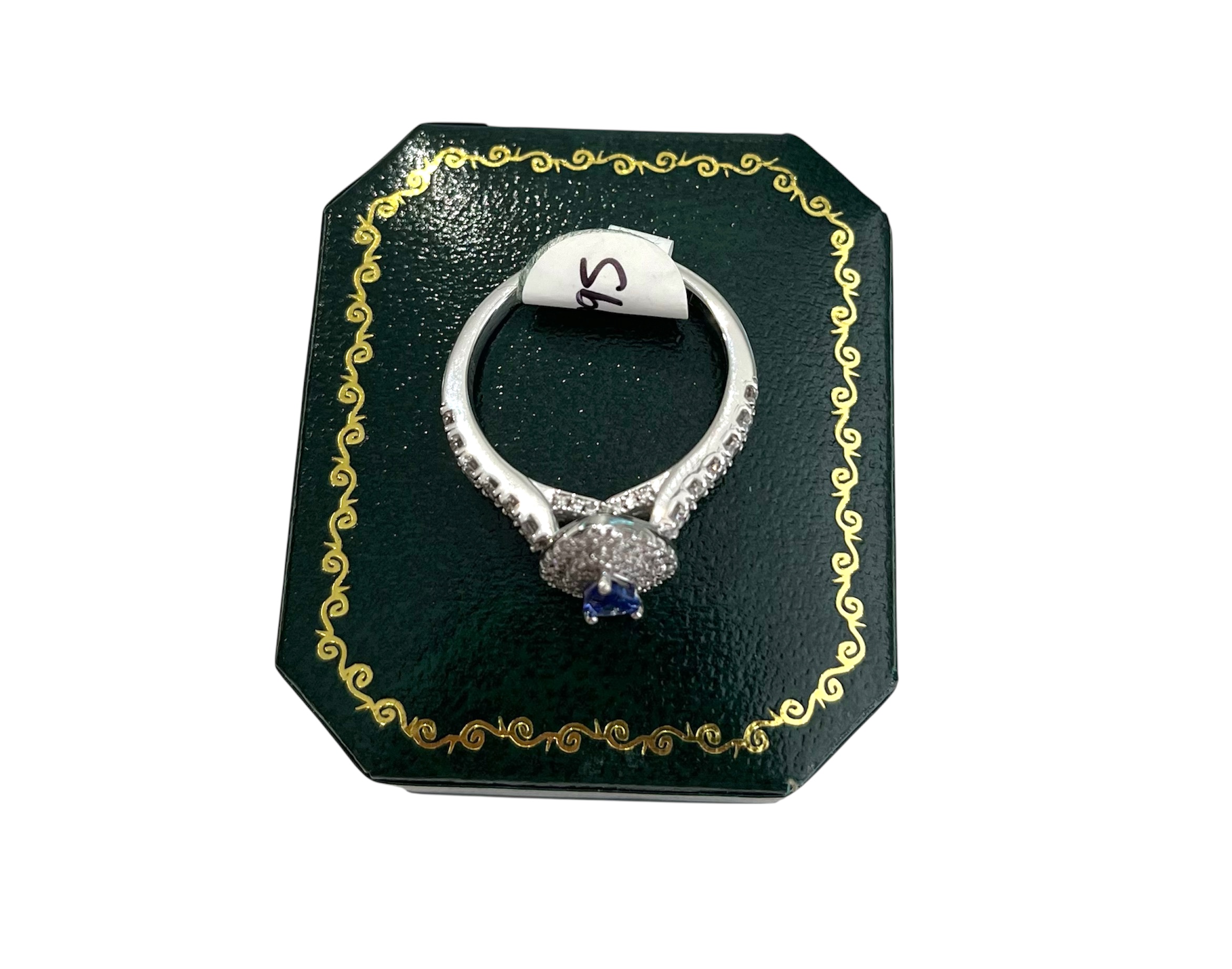 18ct White Gold & Tanzanite Diamond Ring - Image 5